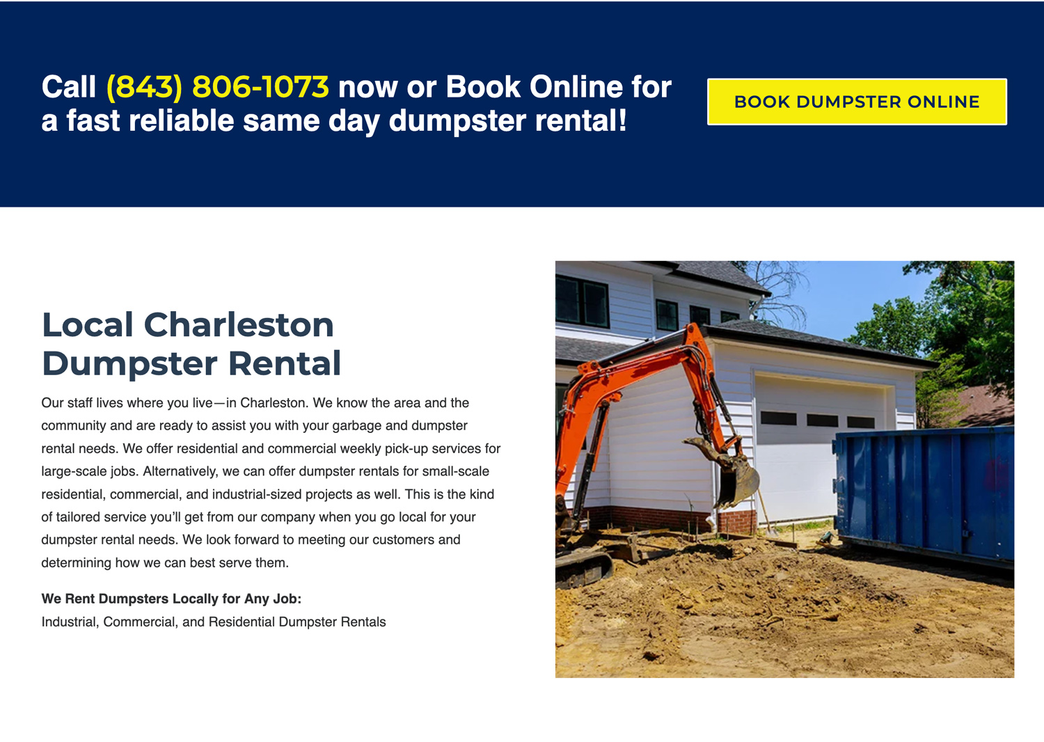 Charleston Dumpster Rentals photo